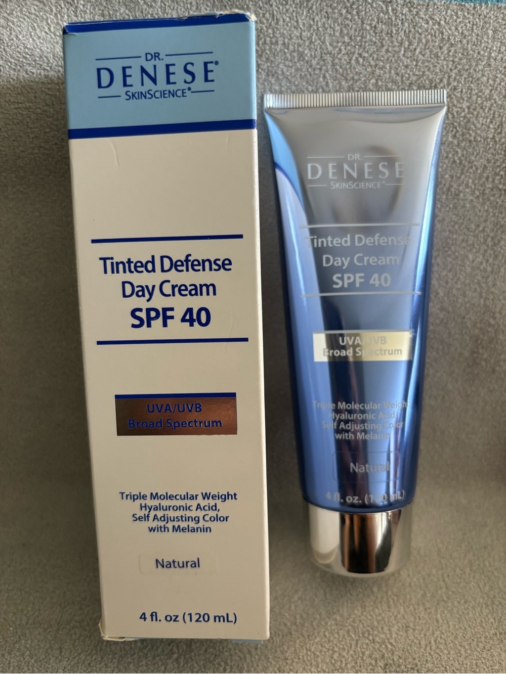 Dr. Denese Tinted Defense Day Cream SPF 40 Natural Tint 4oz Brand New & Sealed